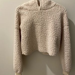 Tan Fuzzy Hoodie (ZAFUL)